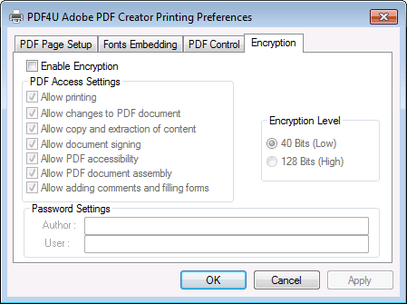 Screenshot of PDF4U Pro 3.00