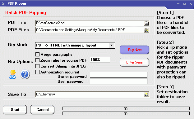 PDF Ripper 2.06 full